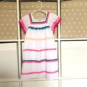 Cat & Jack embroidered fringe girls dress size 5T